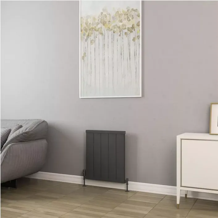 Eastbrook Kingswood Slimline 600 x 510 Aluminium Radiator Matt Anthracite