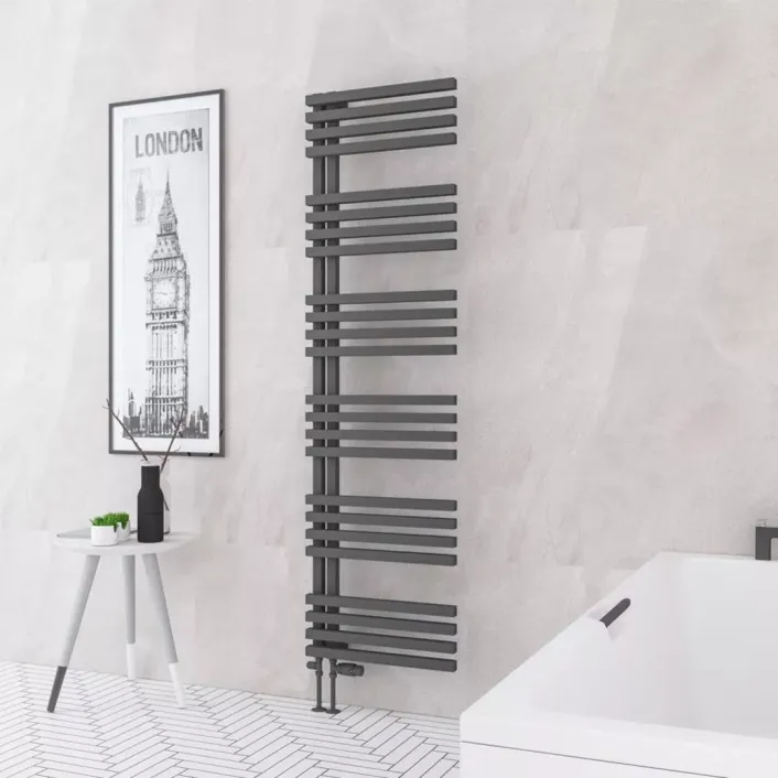 Eastbrook Reinbach 1800 x 500mm Towel Rail Matt Anthracite