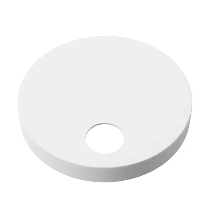 Eastbrook Toilet Seat Hinged Cover Caps and Fixings 60mm - Matt White