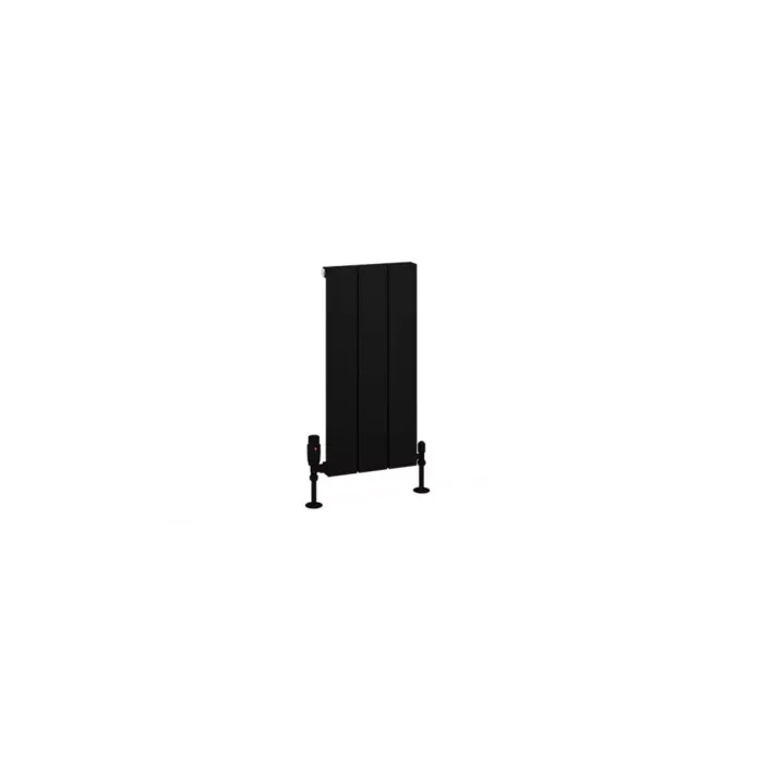 Eastbrook Charlton 600 x 280 Aluminium Radiator Matt Black