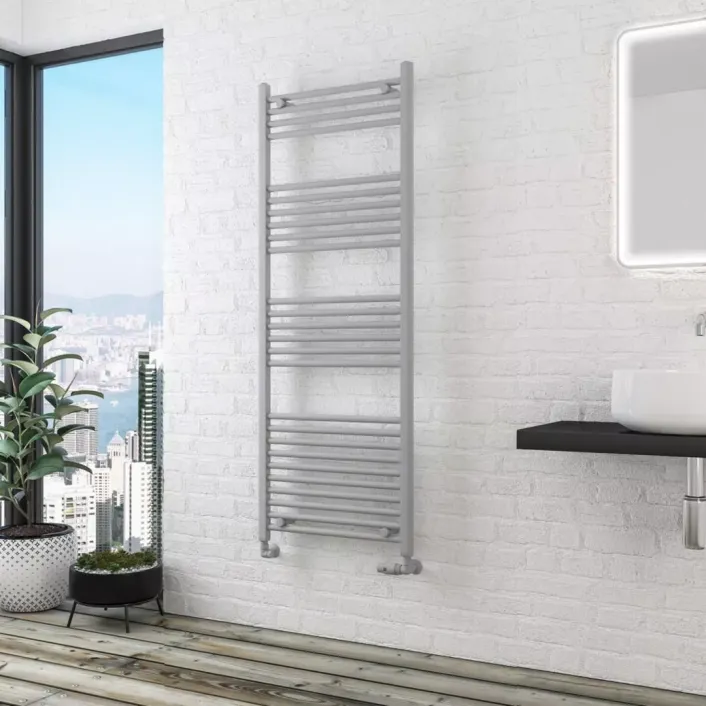 Eastbrook Wingrave 1600 x 600 Straight Multirail Matt Grey