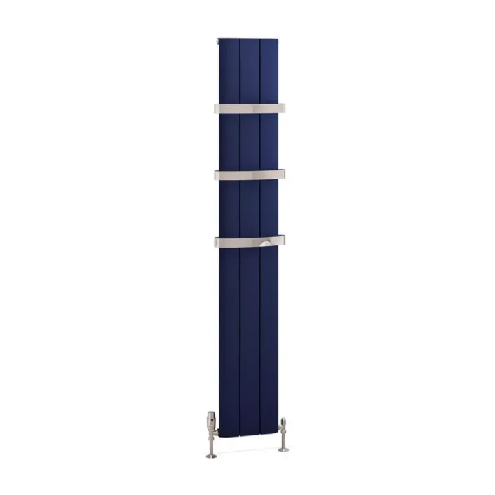 Eastbrook Withington 1800 x 280 Aluminium Radiator Matt Cobalt Blue