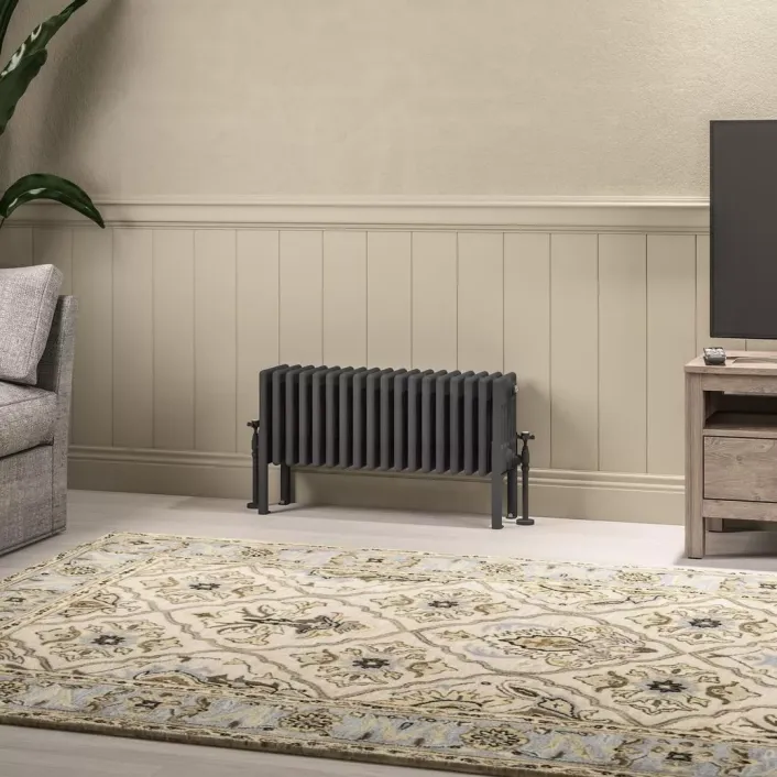 Eastbrook Imperia 6 Column Radiator 300 x 830mm Matt Anthracite
