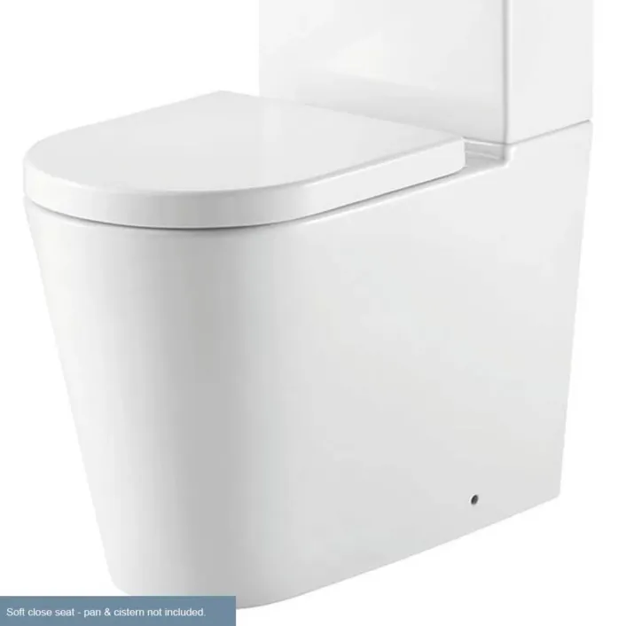 Eastbrook Metro Short Projection Soft Close Toilet Seat - White