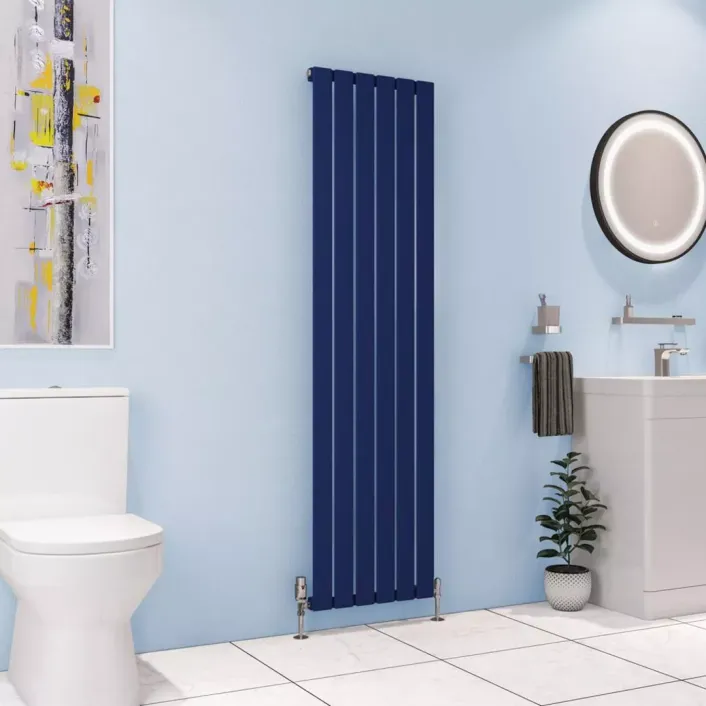 Eastbrook Deddington 1800 x 470 Radiator Matt Cobalt Blue