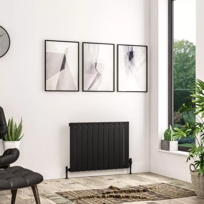 Eastbrook Addington II Radiator 600 x 818 Type10 Matt Black