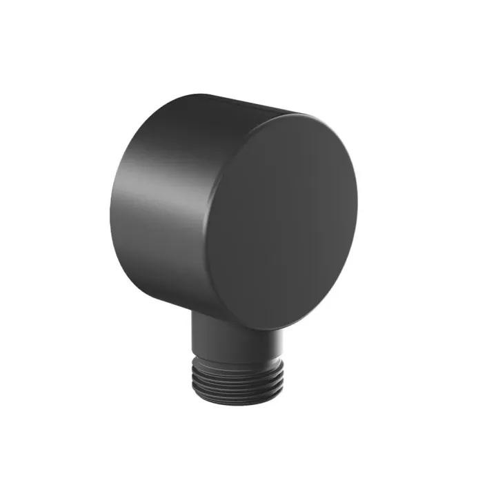 Eastbrook Round Outlet Elbow - Matt Smooth Black