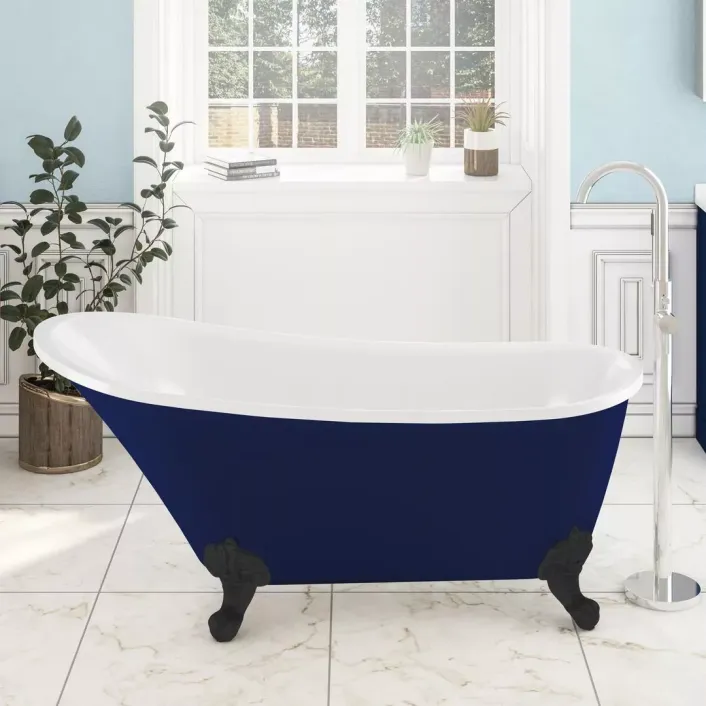Eastbrook Richmond 1620 x 690 x 760mm (430mm Depth) Freestanding Bath - Blue