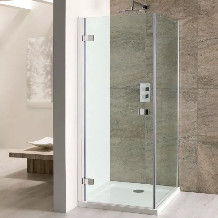 Eastbrook Volente 1850mm x 1000mm Frameless Hinge Shower Door - Chrome Profiles