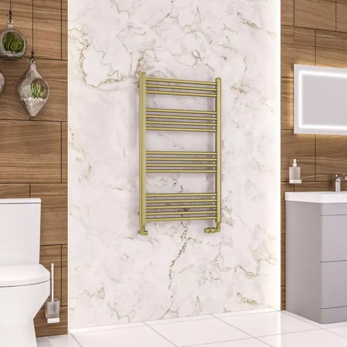 Eastbrook Wendover Straight Multirail 1000 x 600 Brushed Brass