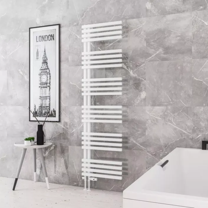 Eastbrook Reinbach 1800 x 500mm Towel Rail Matt White