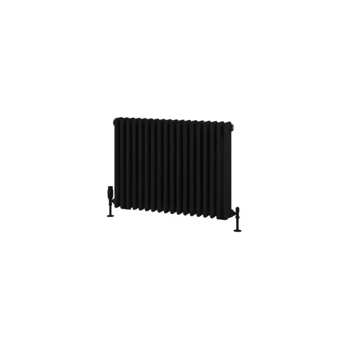 Eastbrook Rivassa 3 Column Radiator 600 x 833mm Matt Black