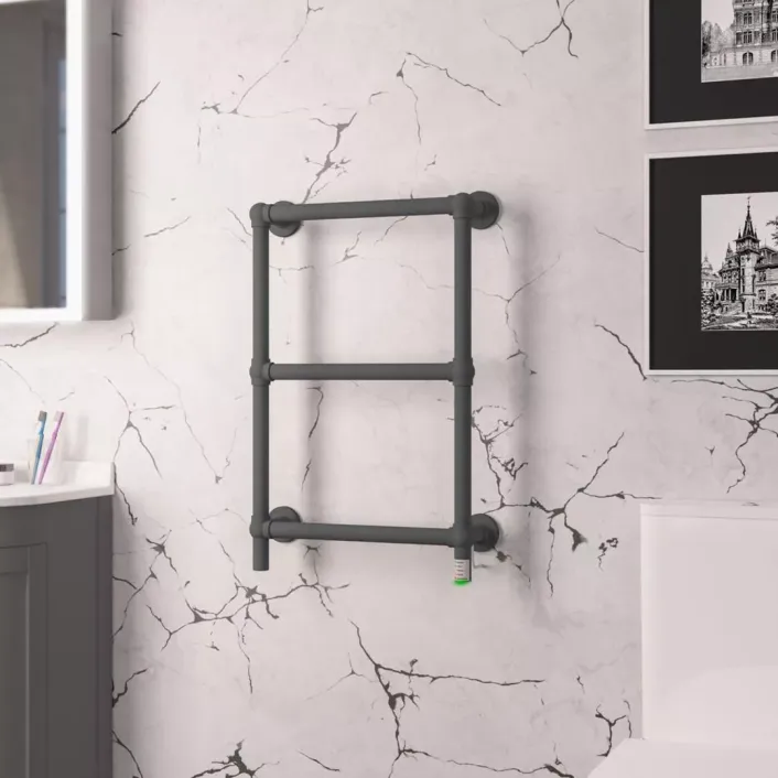 Eastbrook Kennet Dry Element Towel Rail 700 x 500 Matt Anthracite