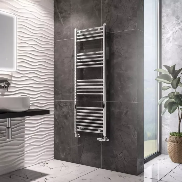 Eastbrook Wingrave 1400 x 500 Straight Multirail Chrome