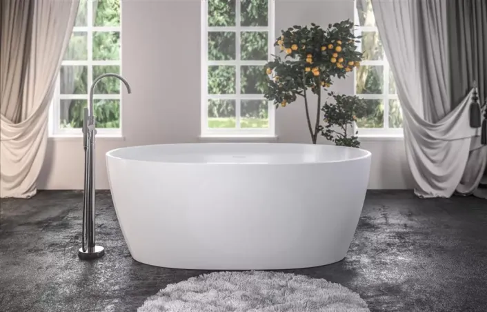 Eastbrook Wandsworth 1495 x 720 x 585mm Freestanding Bath Inc Waste - White