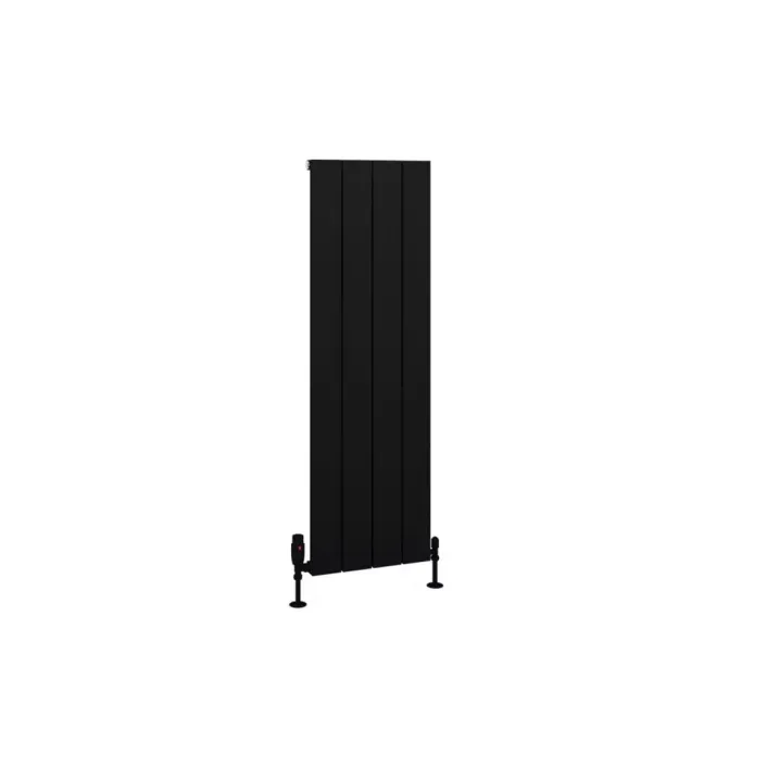 Eastbrook Charlton 1200 x 375 Aluminium Radiator Matt Black