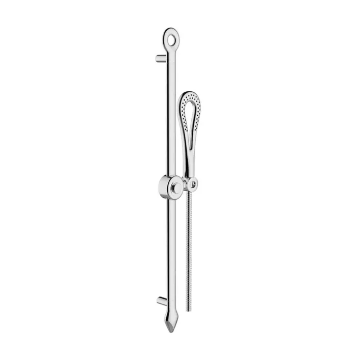 Eastbrook 610mm Tall Needle Sliding Riser Kit with Needle Shower Handset & Hose - Chrome