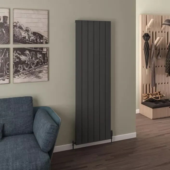 Eastbrook Rosano 1800 x 565 Aluminium Radiator Matt Anthracite
