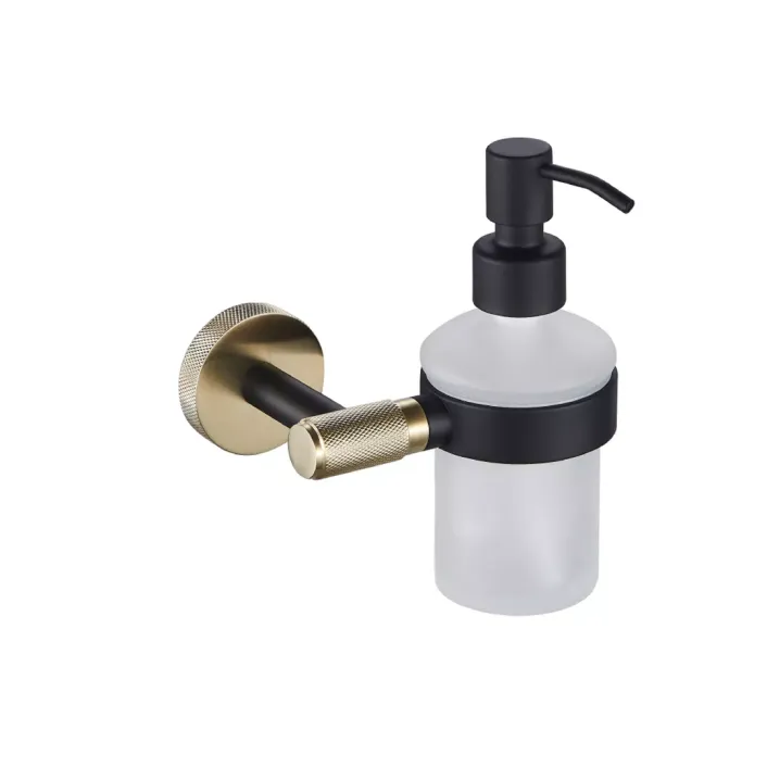 Eastbrook Catania Soap Dispenser Matt Black/Brushed Brass