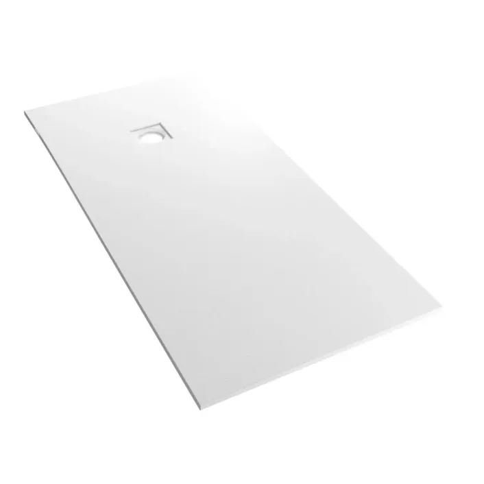 Eastbrook Crossland 1700 x 800mm Rectangular Shower Tray with Slate Finish - White