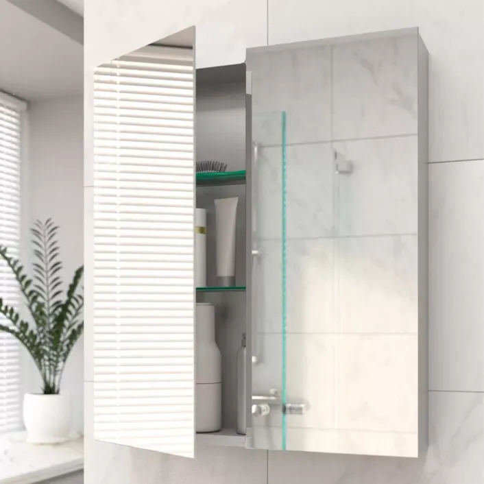 Eastbrook Ravini 600 x 700 x 120 2 Door Mirror Cabinet