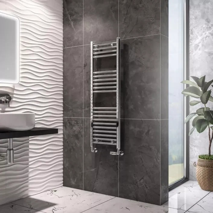 Eastbrook Wingrave 1200 x 400 Straight Multirail Chrome