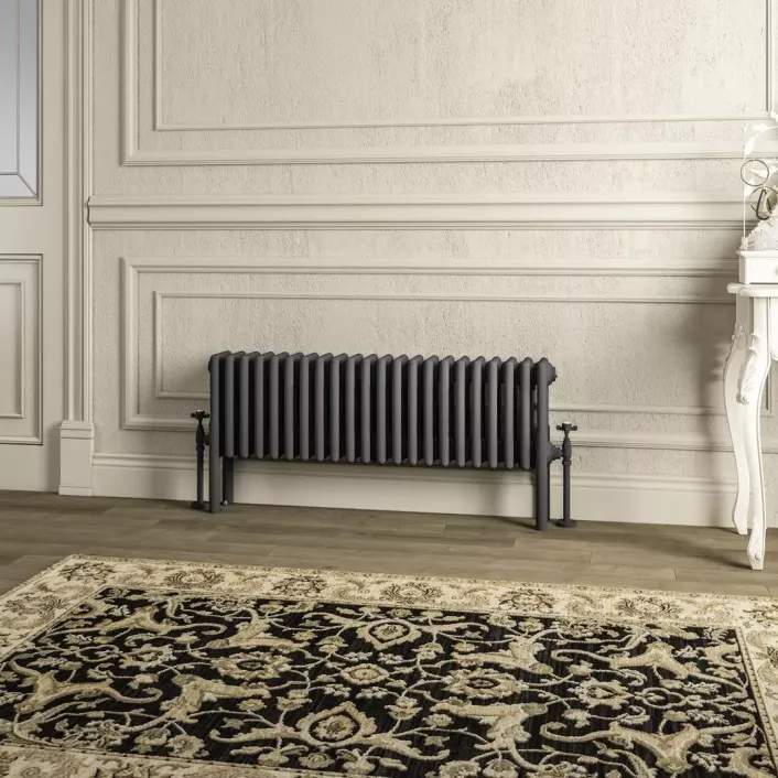Eastbrook Imperia 4 Column Radiator 300 x 1010mm Matt Anthracite