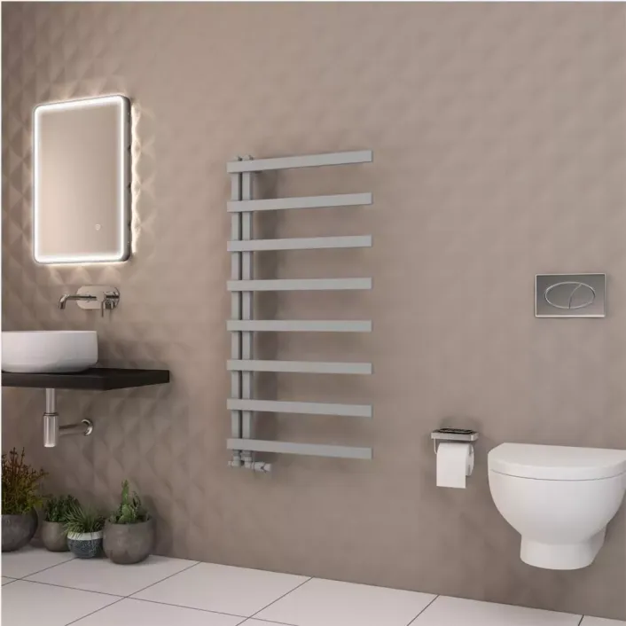 Eastbrook Platani 1150 x 600mm Towel Rail Matt Grey
