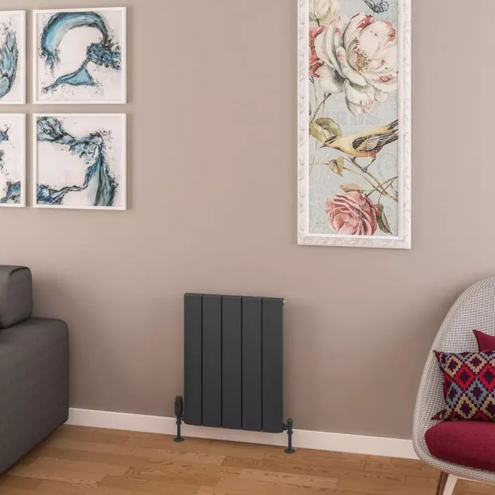 Eastbrook Withington 600 x 470 Aluminium Radiator Matt Anthracite