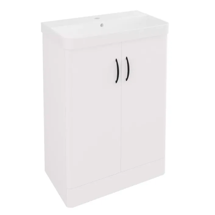 Eastbrook Cavone II 60CM 2 Door Basin Vanity Unit - White
