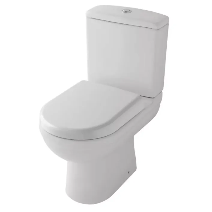 Eastbrook Dura Close Coupled WC Pan with Fixings - White