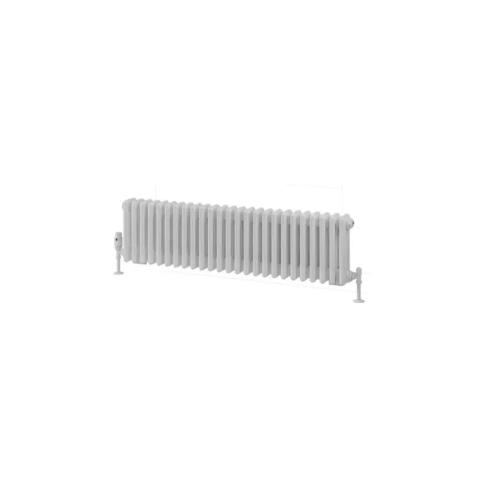 Eastbrook Rivassa 3 Column Radiator 300 x 1148mm Gloss White