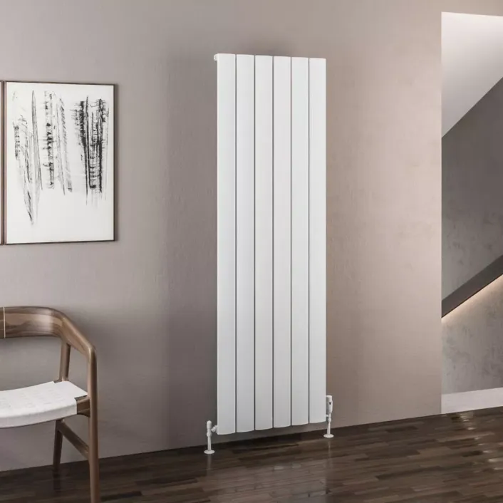 Eastbrook Malmesbury 1800 x 565 Aluminium Radiator Matt White