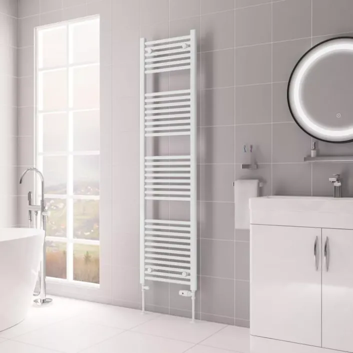 Eastbrook Biava Multirail HV Straight 1720 x 450mm Gloss White