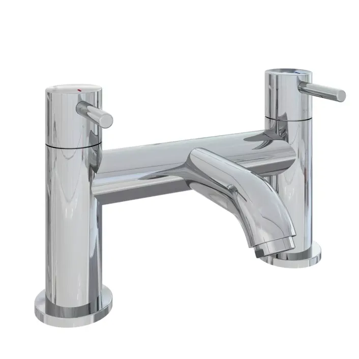 Eastbrook Meriden Bath Filler Tap with Curved Spout Chrome