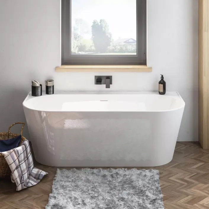 Eastbrook Brockland 1600 x 750 x 575mm (450mm Depth) Freestanding Bath - White