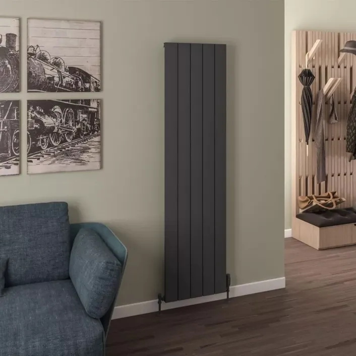 Eastbrook Rosano 1800 x 470 Aluminium Radiator Matt Anthracite