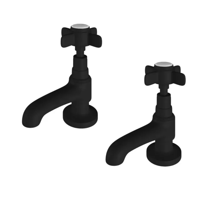 Eastbrook Haymarket Luxury Basin Taps - Matt Black