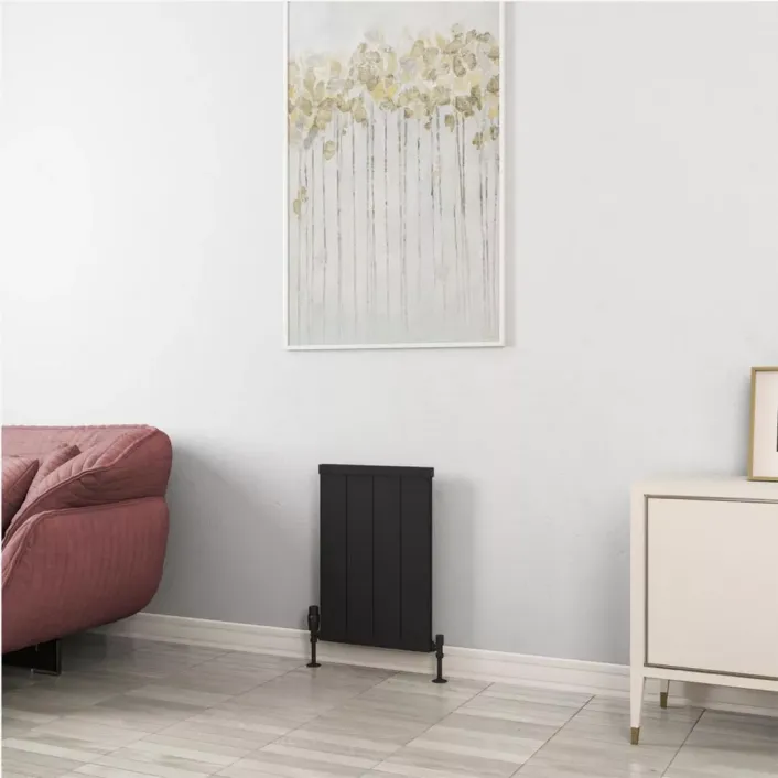 Eastbrook Kingswood Slimline 600 x 410 Aluminium Radiator Matt Black