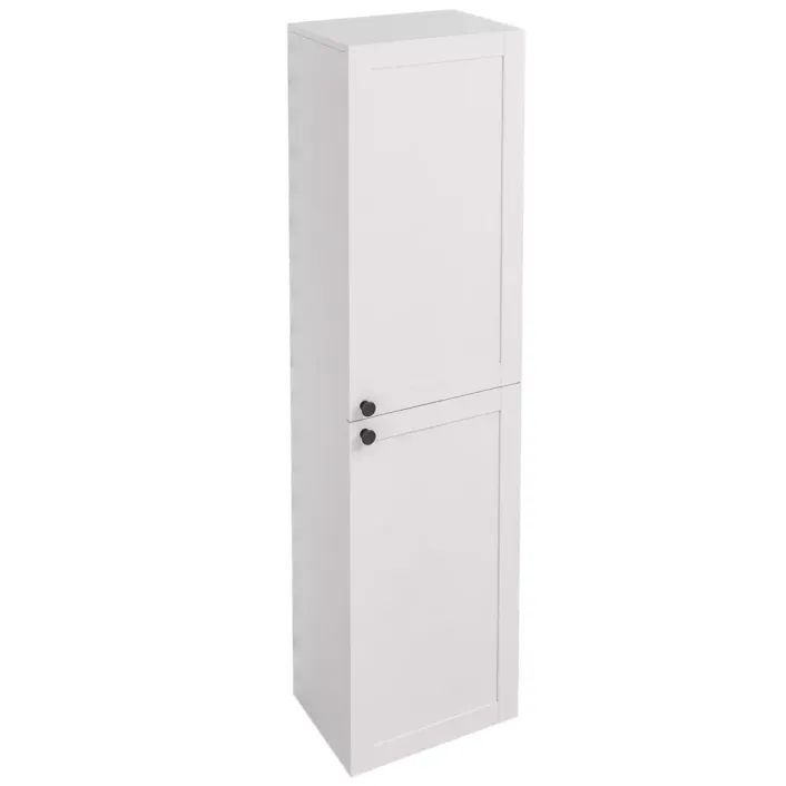 Eastbrook Hardwick Tall Wall Hung Unit, 2 Door - Matt White