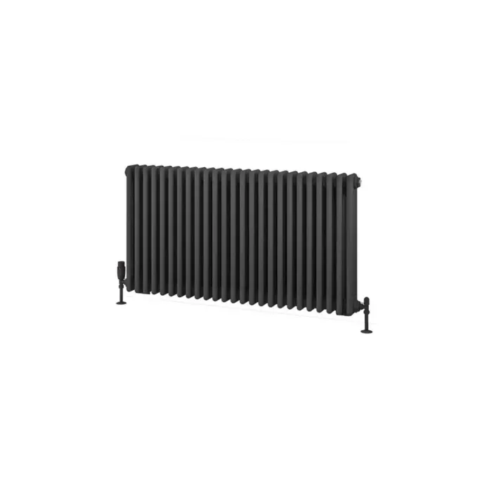 Eastbrook Rivassa 3 Column Rad. 600x1148mm Matt Anthracite