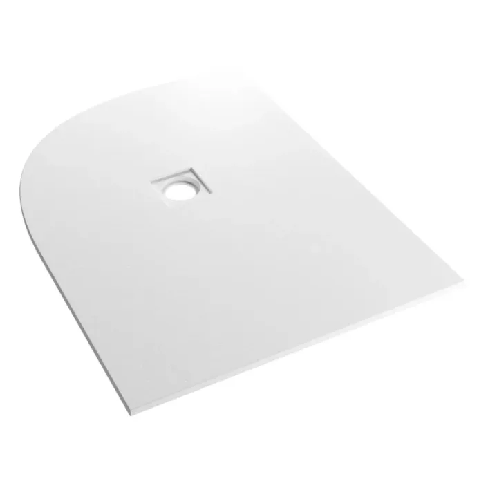 Eastbrook Crossland 1200 x 900mm Left Hand (LH) Offset Quad Shower Tray with Slate Finish - White