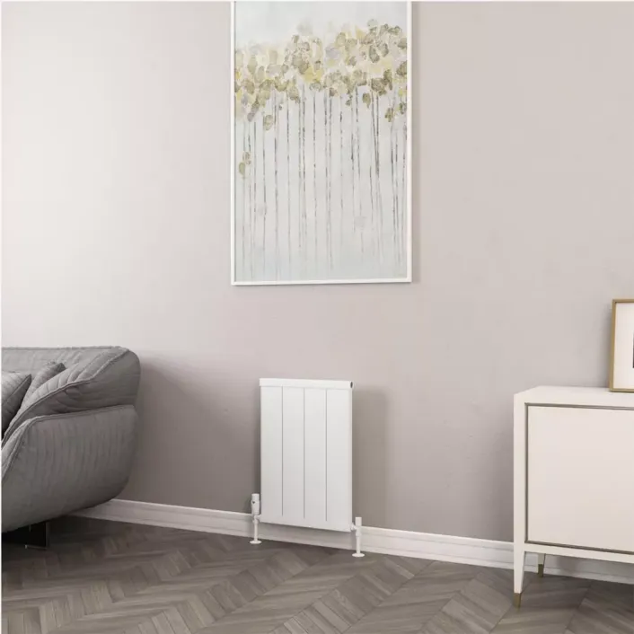 Eastbrook Kingswood Slimline 600 x 410 Aluminium Radiator Matt White