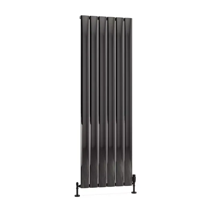 Eastbrook Malmesbury 1800 x 565 Aluminium Radiator Black Effect