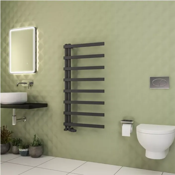 Eastbrook Platani 1150 x 600mm Towel Rail Matt Anthracite
