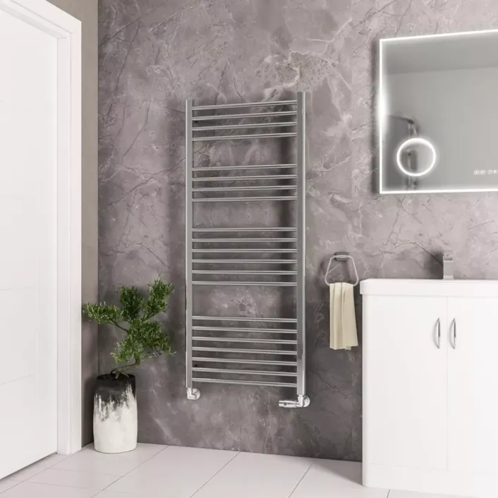 Eastbrook Wendover Straight Stainless Steel Multirail 1400 x 600 Mirror Polished