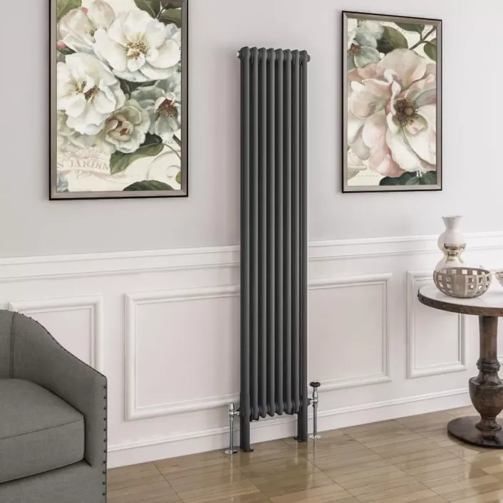 Eastbrook Imperia 2 Column Radiator 1800 x 380mm Matt Anthracite
