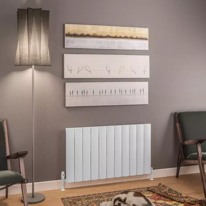 Eastbrook Tordino 600 x 1040 Aluminium Radiator Matt White