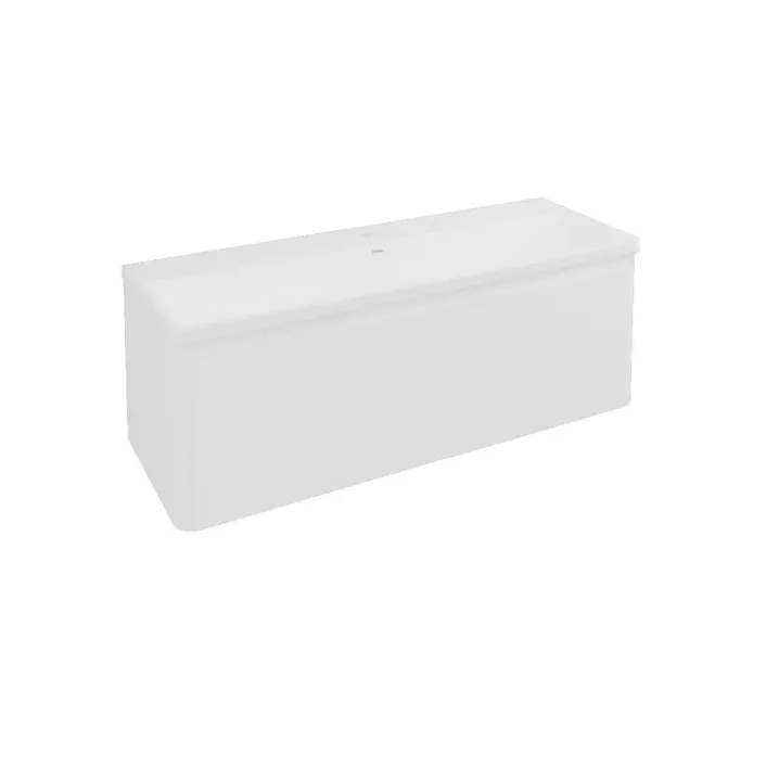 Eastbrook Grovely 120cm Wall Hung Vanity Unit - High Gloss White