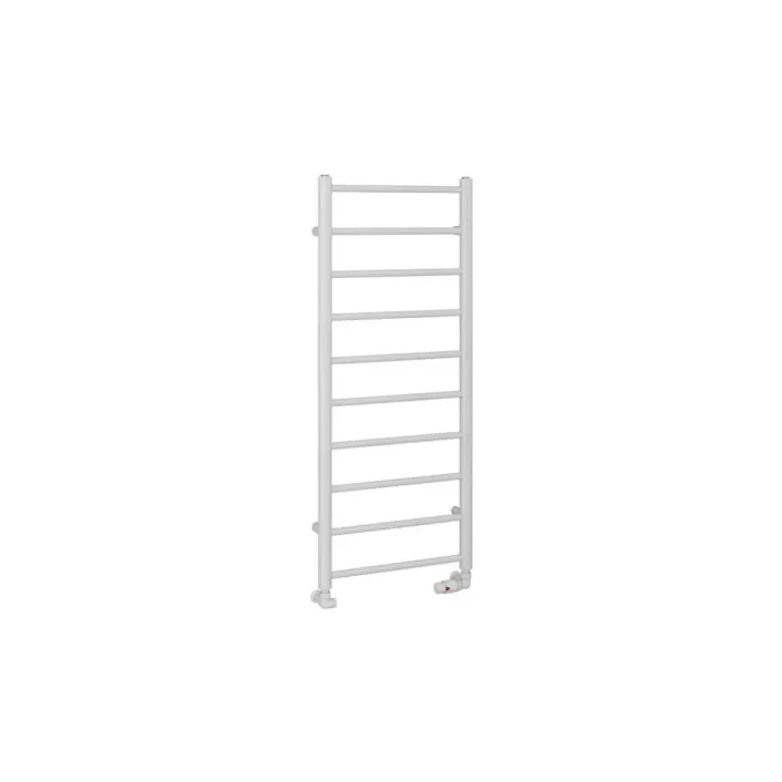 Eastbrook Tuscan Round 1200 x 500 Towel Rail Gloss White